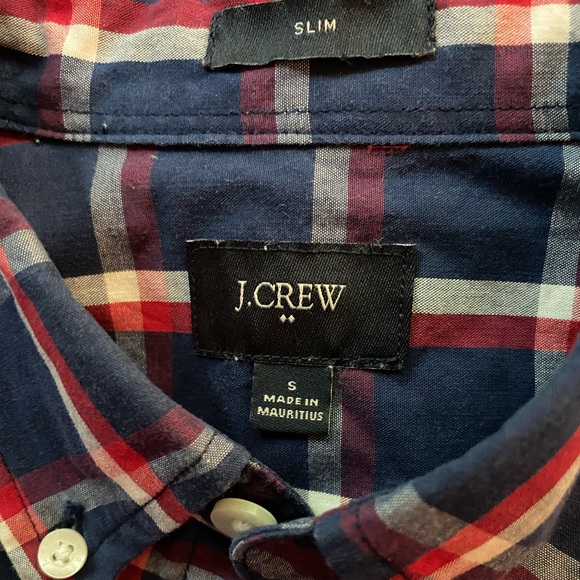 J.CREW Checkered Slim Fit Button Down Shirt Men - Picture 4 of 9